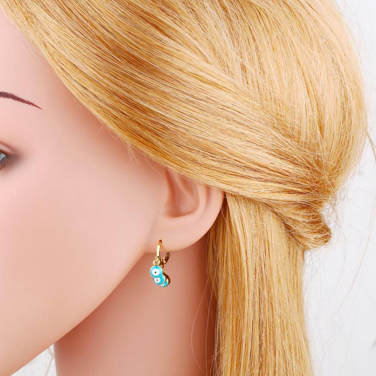 RETRO COLORFUL OIL DROP DEVILS EYE EARRINGS_CWAJE1021