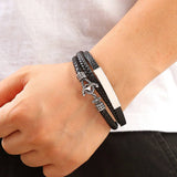 BRAIDED MAGNET CLASP BRACELET_CWAJE1470