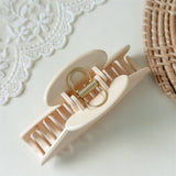 Elegant Glossy Fan Hair Clip Vintage Simple Style_Cwaha07517