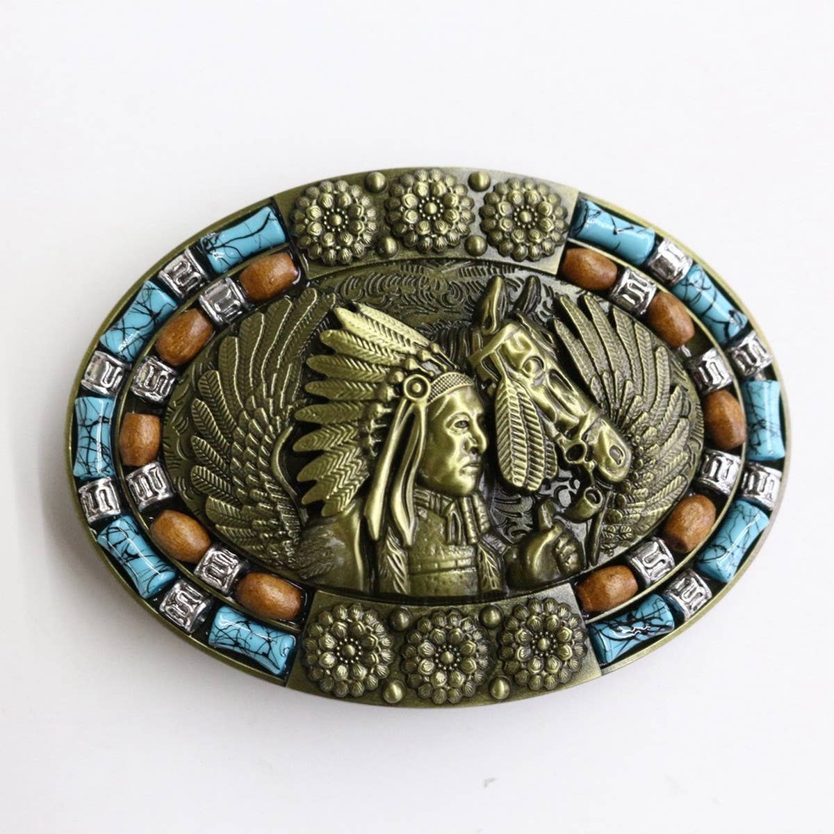 Western Retro Belt Buckle For Men_Cwabe0429