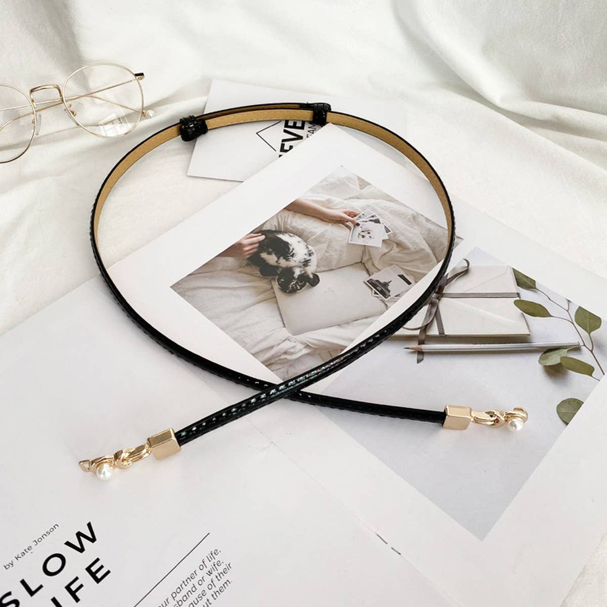 Women'S Simple Waist Slim Belt_Cwabe0653