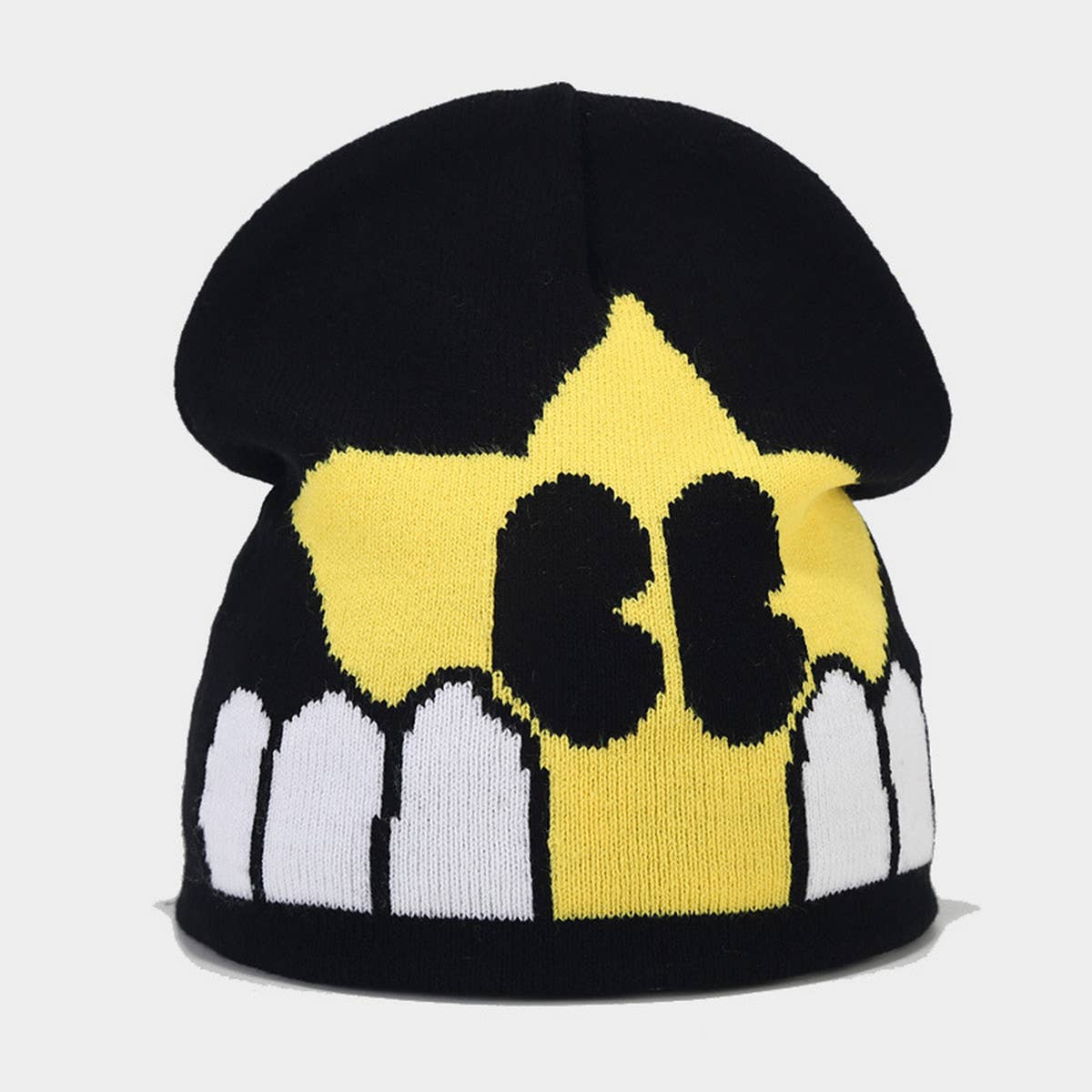 FIVE POINTED STAR CARTOON KNITTED HAT_CWAH1600