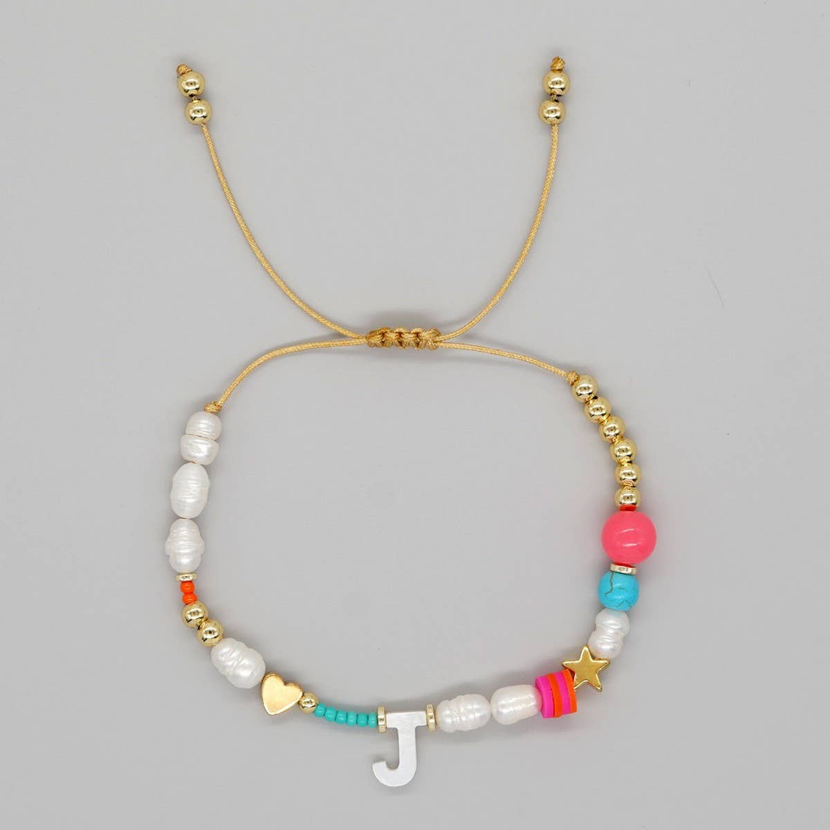 FASHION HAND WOVEN LETTER PEARL BRACELET_CWMM3812