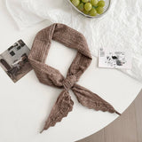 Plain Scarf Neck Tie Small Shawl_Cwasc02991