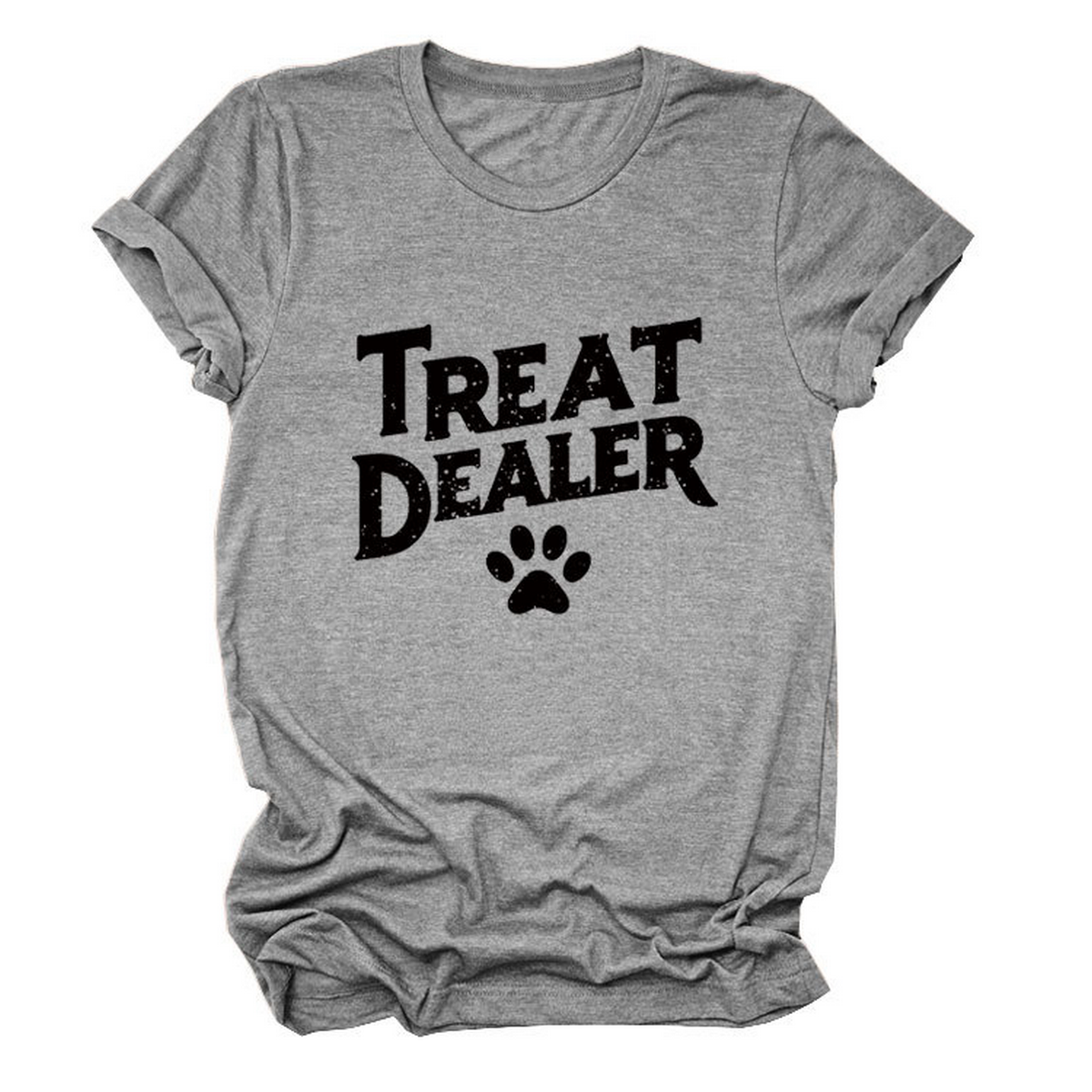 STYLISH CREW NECK SHORT SLEEVE TEE FOR WOMEN_CWDSD8365