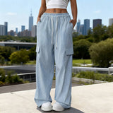 Versatile High-Waisted Striped Wide-Leg Pants