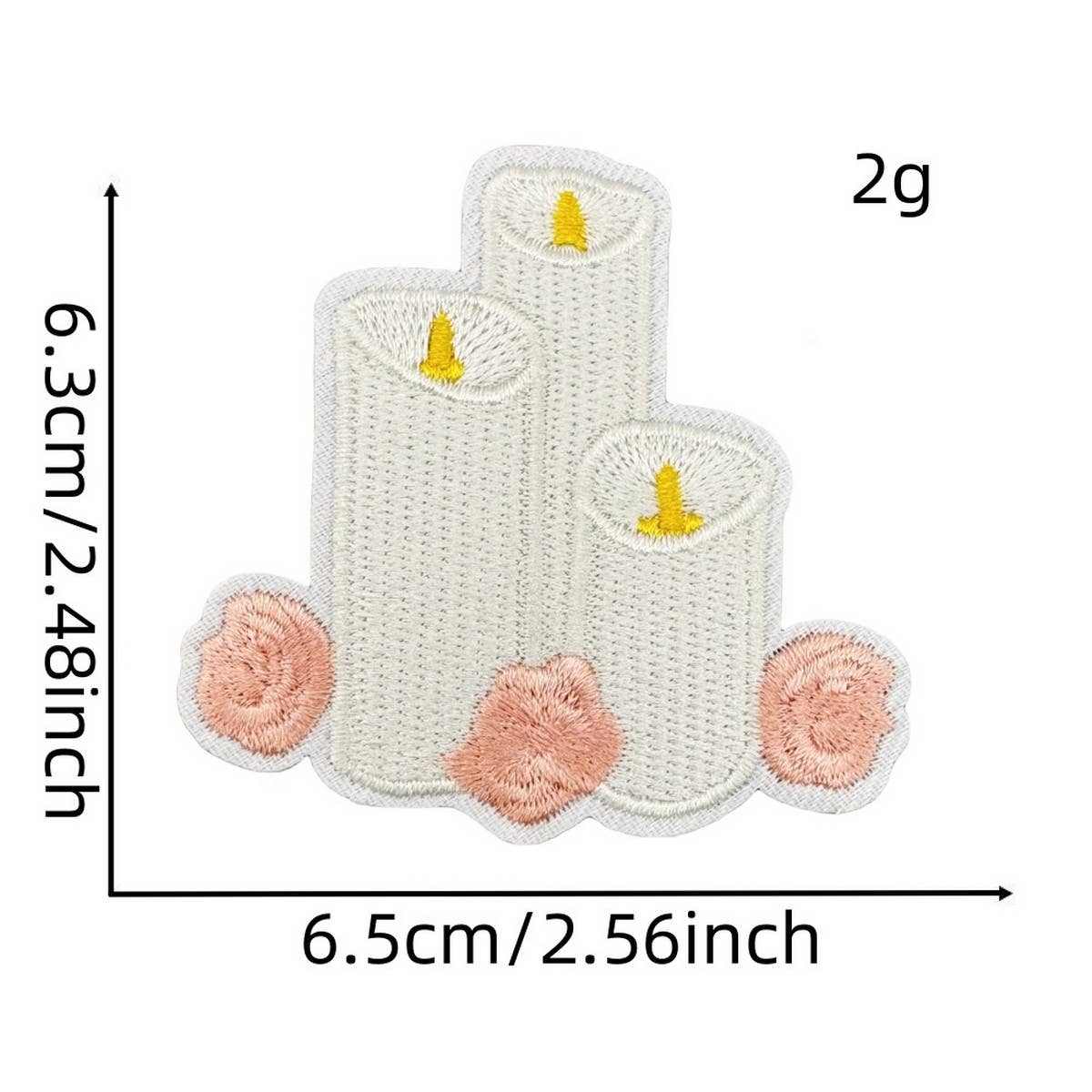 CUTE SOLID COLOR CARTOON BOW EMBROIDERED PATCH_CWMM4027