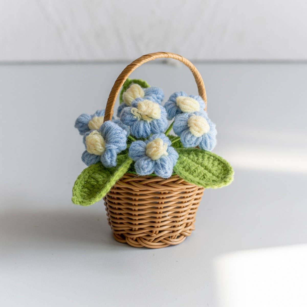 Cwmm9288_Handmade Crocheted Puff Flower Pot