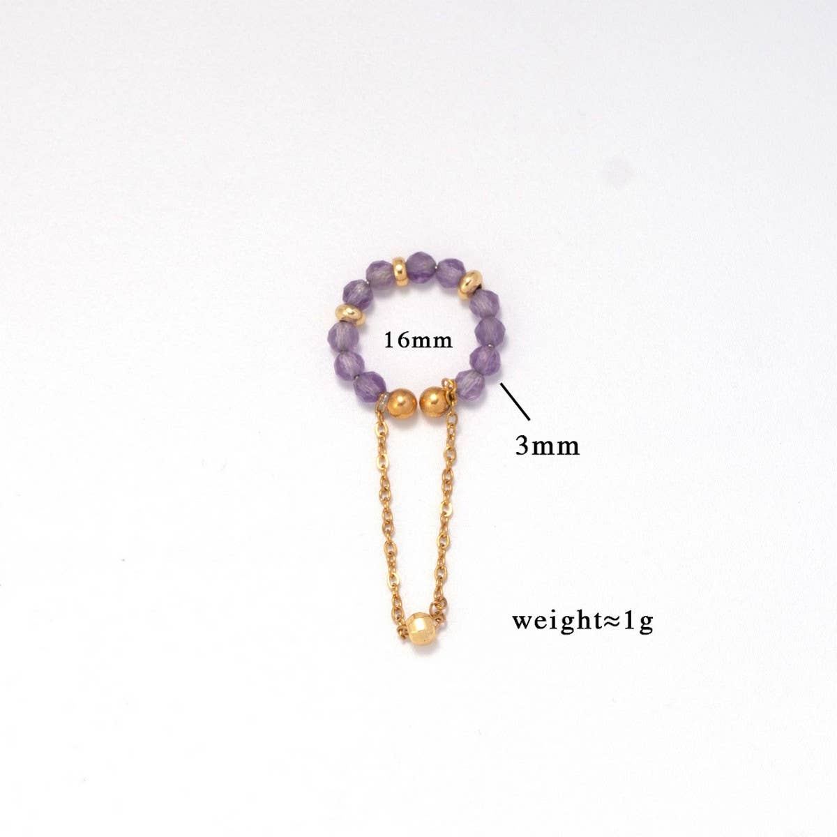 NATURAL STONE EAR CUFF FOR NON PIERCED EARS_CWMM7540