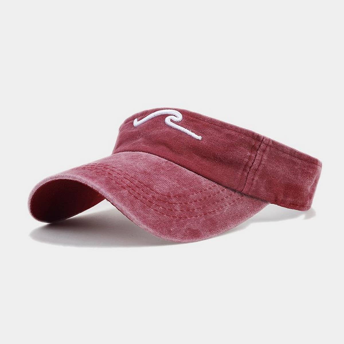3D WAVE EMBROIDERED VISOR HAT UNISEX SUNSHADE CAP_CWAH3299