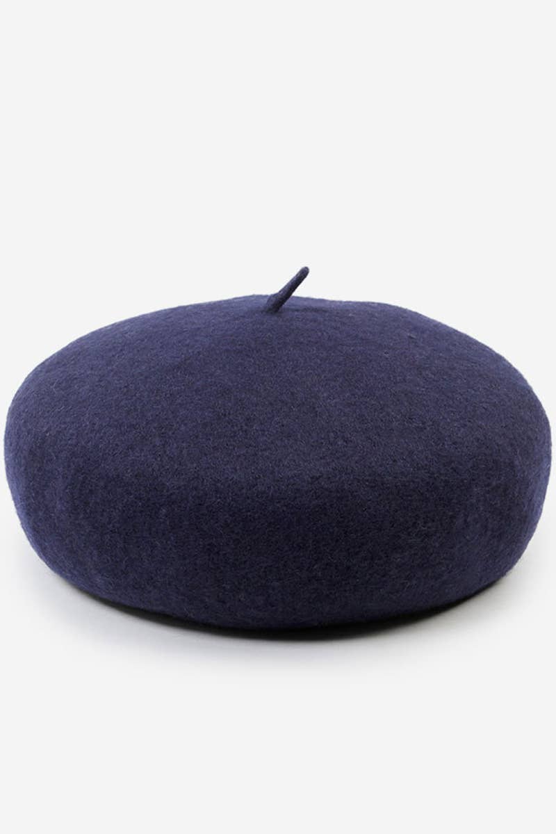 ADJUSTED PLAIN BERET CAP_CWAH0549