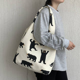 SUMMER LAZY STYLE LARGE CAPACITY CANVAS BAG_CWAB2177