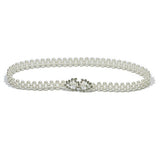 FASHIONABLE AND SWEET BUTTON ELASTIC WAIST_CWABE0516