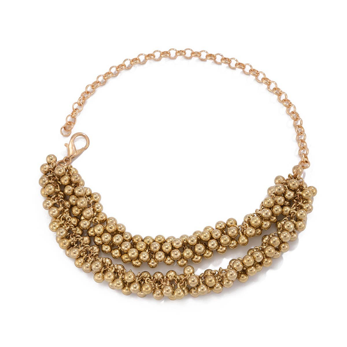 EXAGGERATED PERSONALITY ROUND BEAD NECKLACE_CWAJE1915
