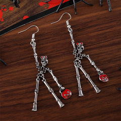 HALLOWEEN EXAGGERATED SKULL EARRINGS_CWAJE1983