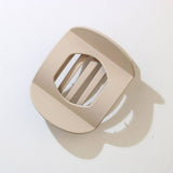 Cwaha07422_Flat Hair Claw Clip For Women Bun Updo
