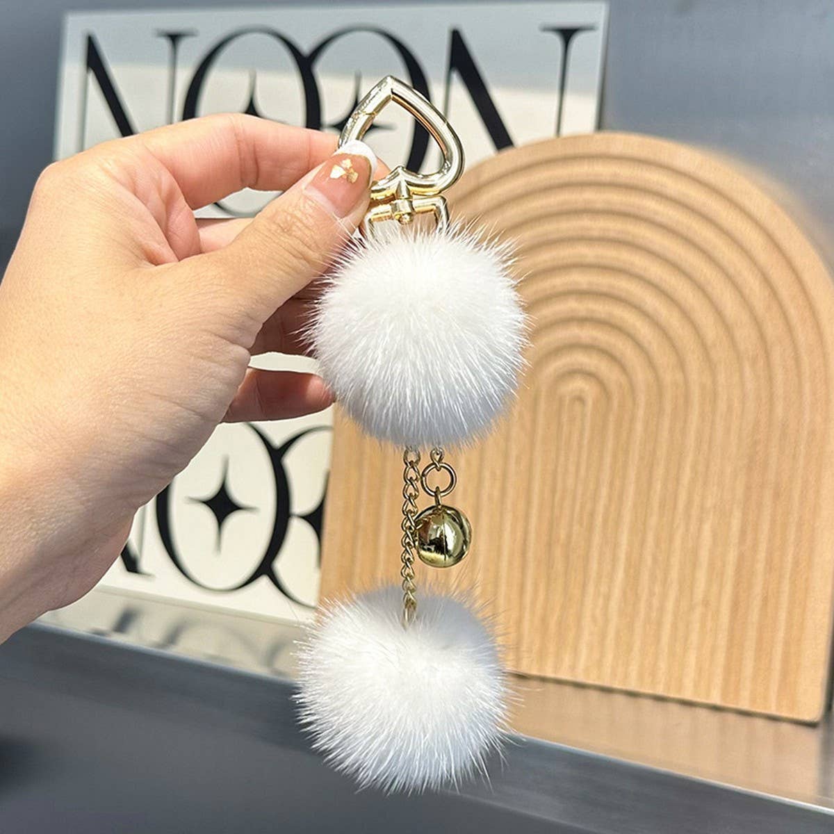 CUTE FUR BALL PENDANT BAG ORNAMENT CAR KEYCHAIN_CWMM2517