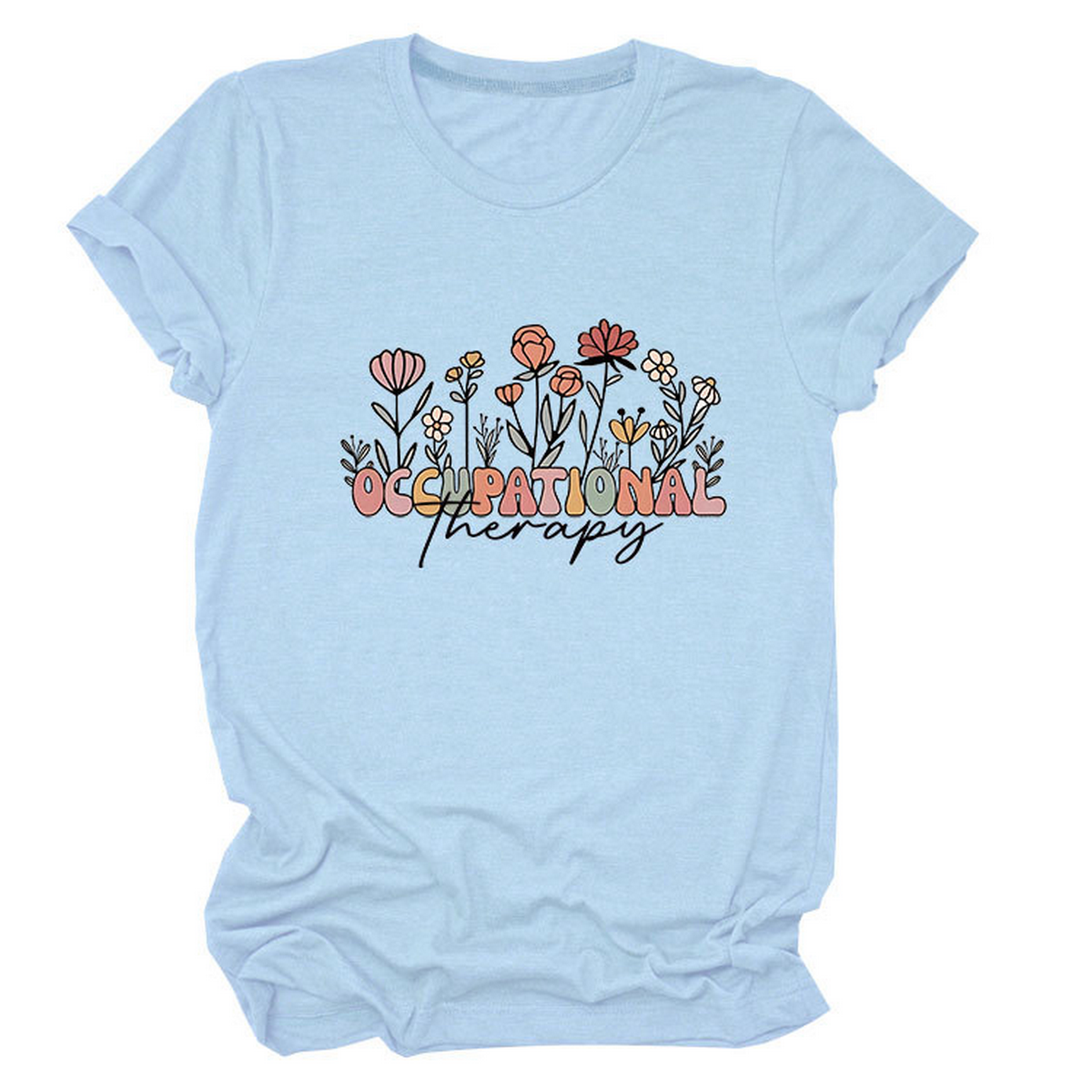 CASUAL CREW NECK TEE OCCUPATIONAL THERAPY THEME_CWTTS1531