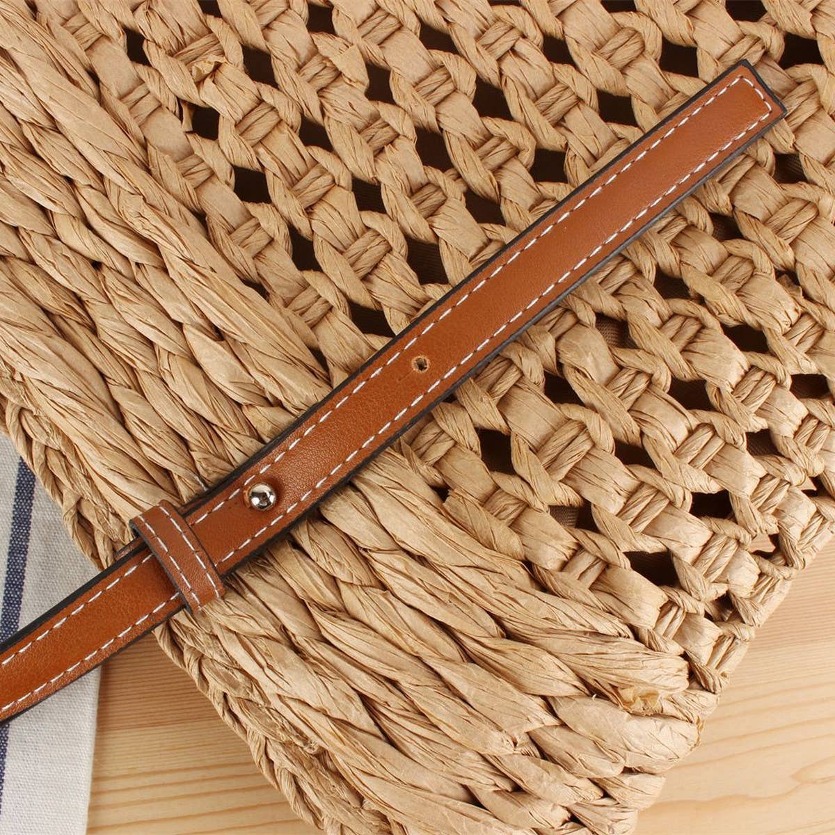 CASUAL HOLIDAY HOLLOW LARGE CAPACITY WOVEN BAG_CWAB2023