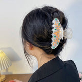 GINGERBREAD MAN HAIR CLAW XMAS CARTOON BUN CLIP_CWAHA1598