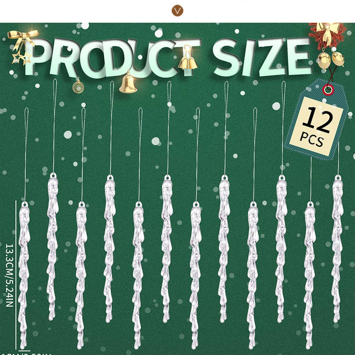 Cwmm10175_Icicle Drop Ornaments For Christmas Decor