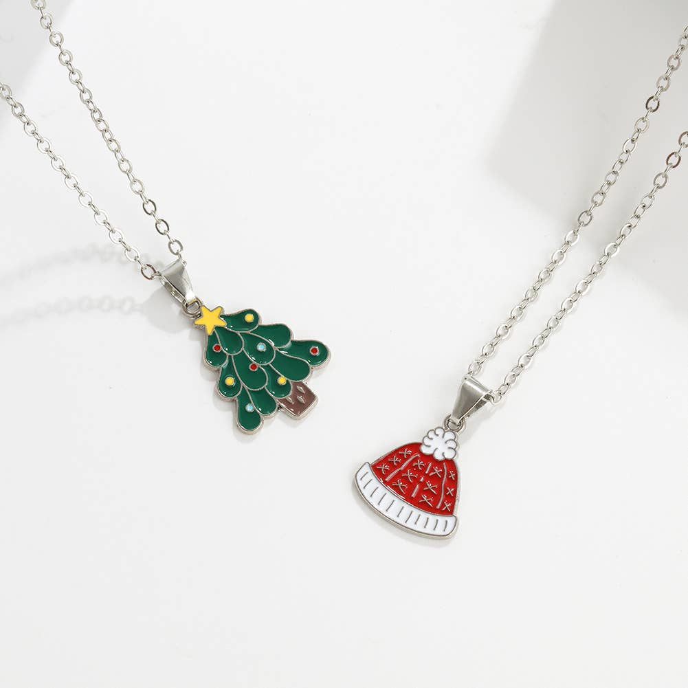 Christmas Cartoon Pendant Necklace_Cwaje2156