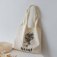 SUMMER LAZY STYLE CANVAS TOTE BAG FOR STUDENTS_CWAB5629