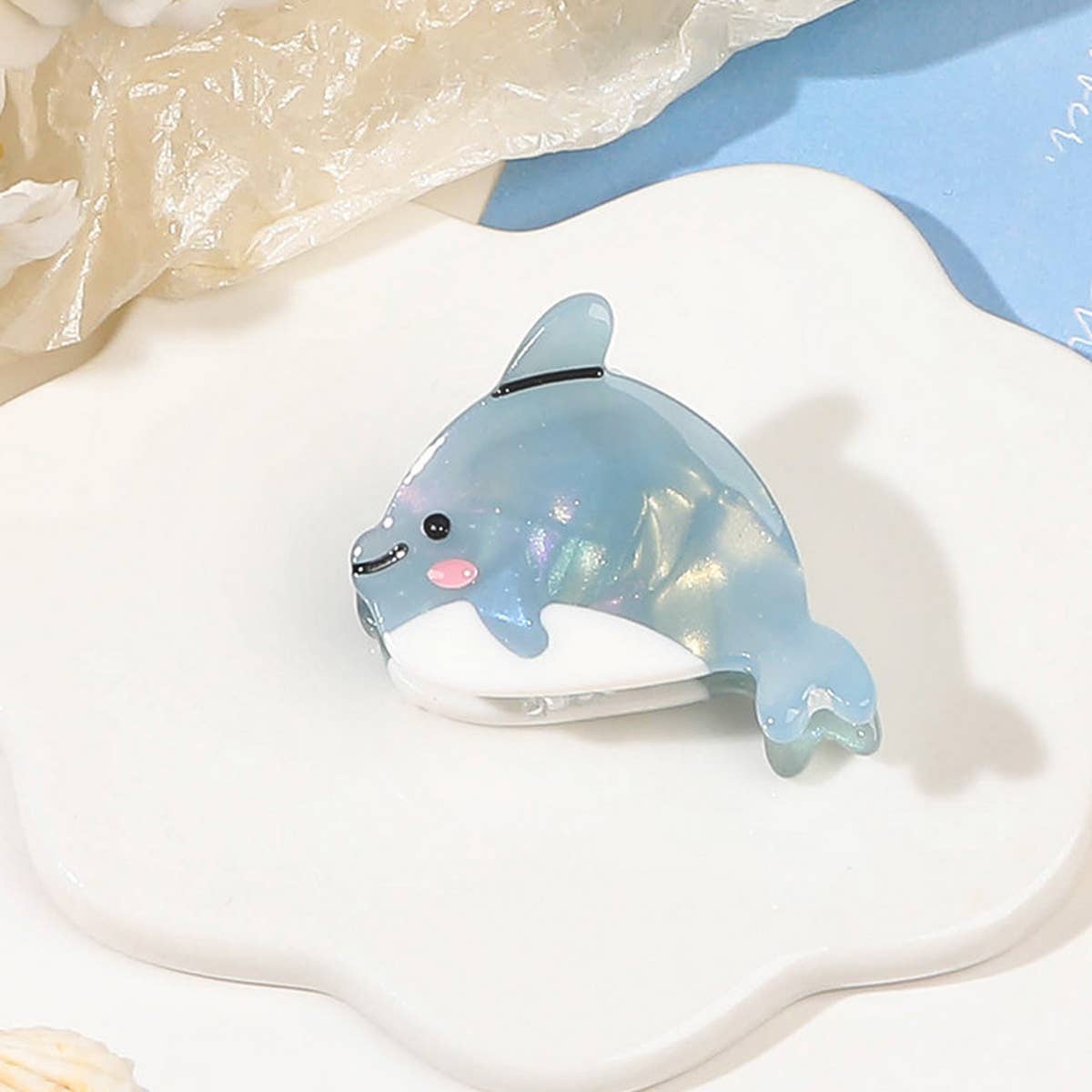 CUTE OCEAN STARFIS SEA SNAIL SMALL ACETATE HAIR CLAW CLIPS