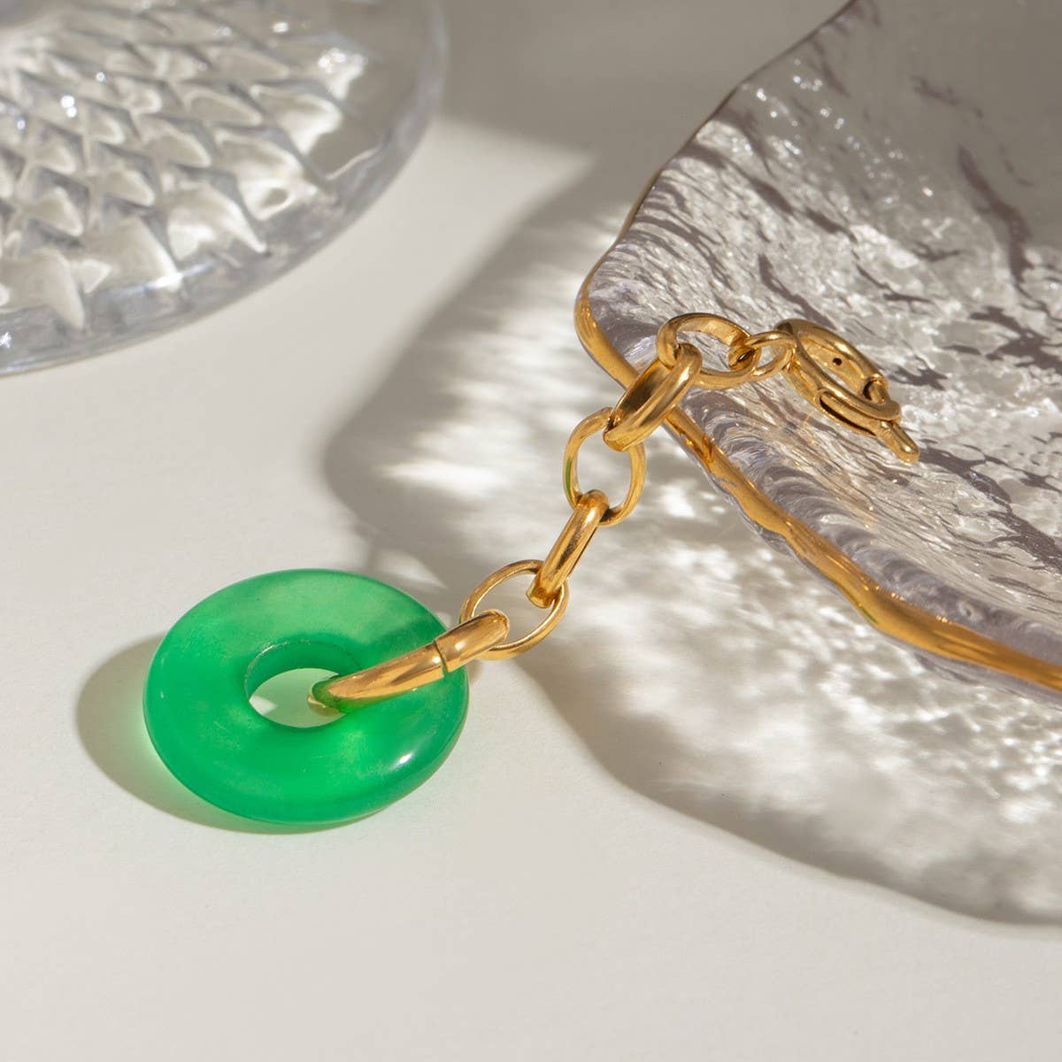 BIKINI STAINLESS STEEL AGATE DIY PENDANT_CWMM4692