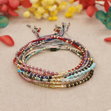 HAND WOVEN FASHIONABLE RICE BEADS BRACELET_CWAB4619