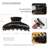 ACETATE GRAB CLIP RETRO LARGE SHARK CLIP_CWAHA4261