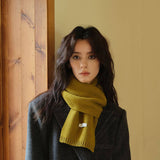 100% WOOL AURORA BLUE KNIT SCARF SOFT WARM_CWASC2285