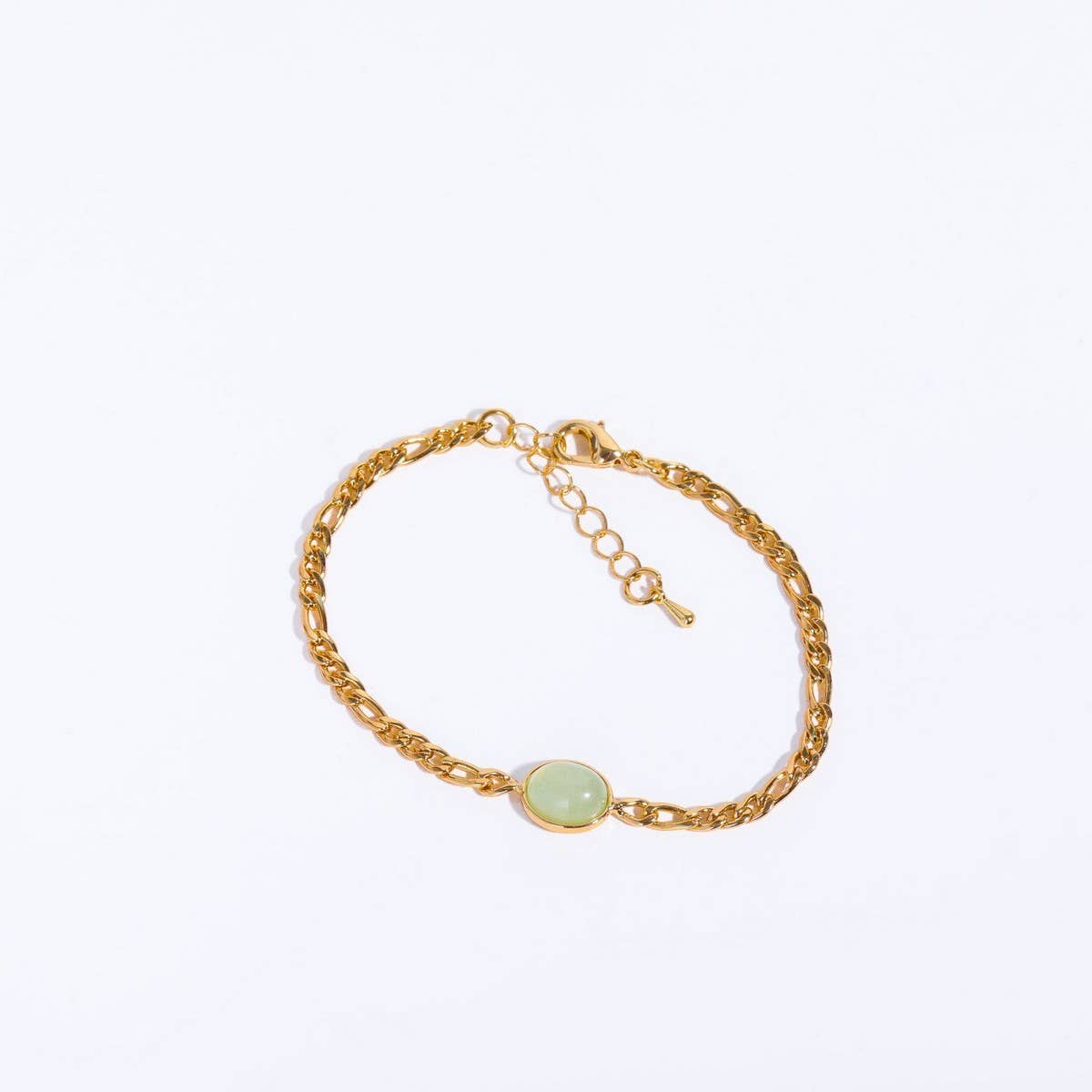 Vintage Green Aventurine Natural Stone Necklace_Cwmm5521