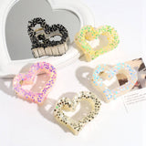 HEART STAR GLITTER HAIR CLAW SWEET BACK BUN CLIP_CWAHA2315
