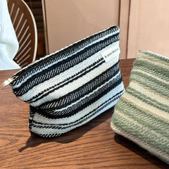 Striped Handbag Makeup Bag Travel Wash Organizer_Cuab00680