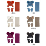 CHILDRENS HAT SCARF AND GLOVES THREE PIECE SET_CWMM2810