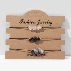 CRUSHED STONE TRIO BRAIDED BRACELET_CWAJE2103