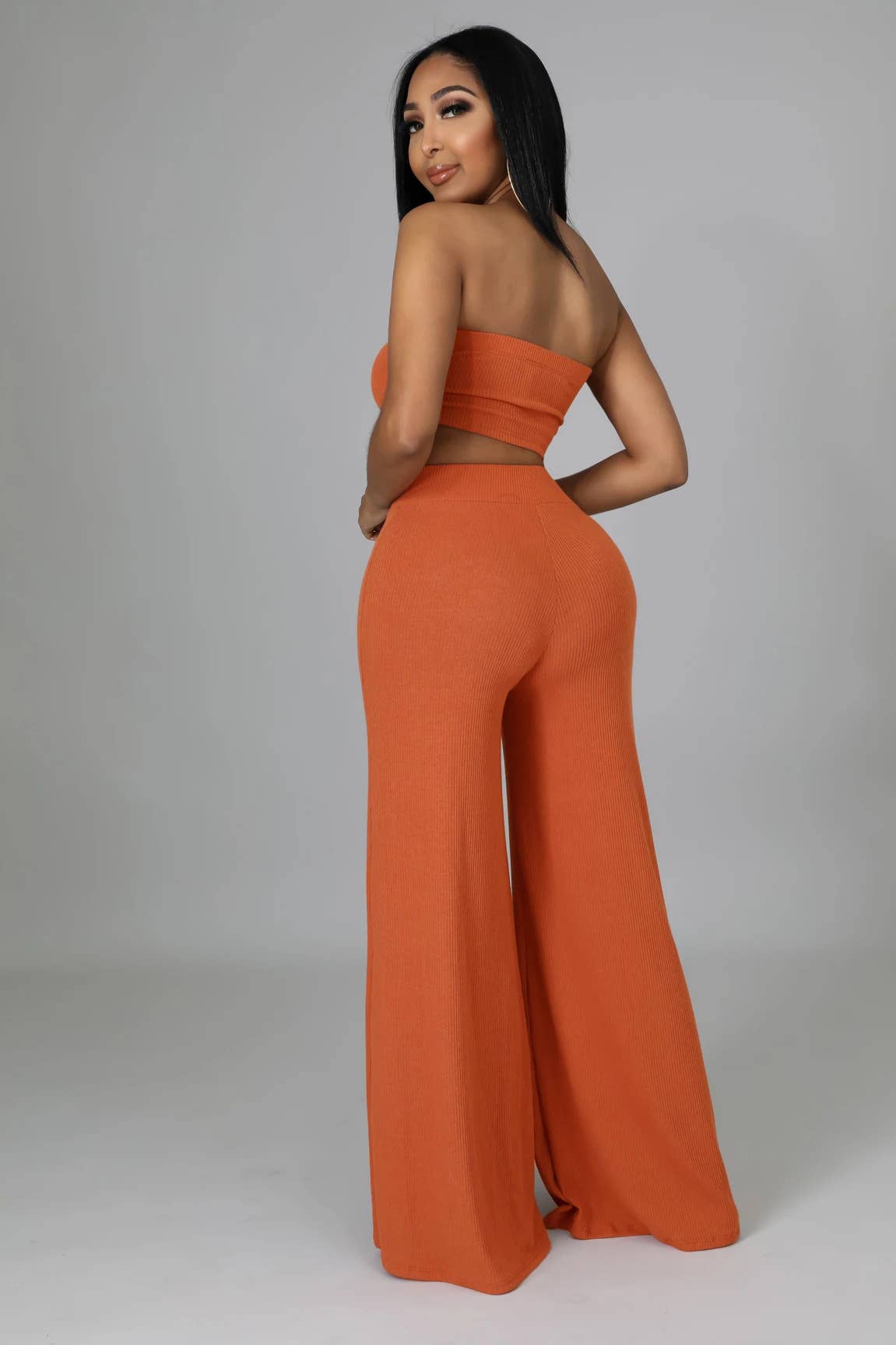 Solid Color Coat Cape Trousers Three-Piece Set