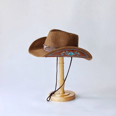 SUMMER RETRO FASHION JAZZ STRAW HAT_CWAH3449