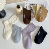 NEW AUTUMN AND WINTER LETTER SMILEY FACE SOCKS_CWMS0909