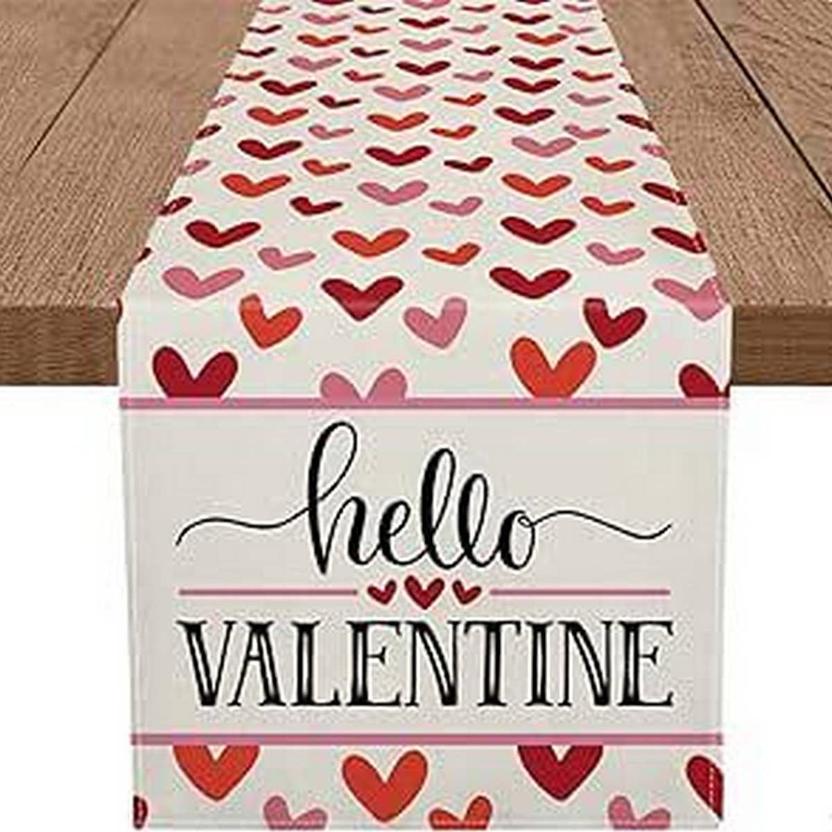 Valentines Day Heart Rose Printed Tablecloth_Cwmm0785