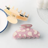 Cwaha1308_Sweet Speckled Milk Stripes Hair Claw Clip