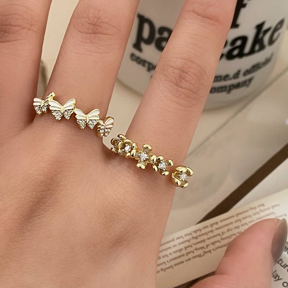 FASHION BUTTERFLY ADJUSTABLE RING FOR WOMEN_CWAJE3104