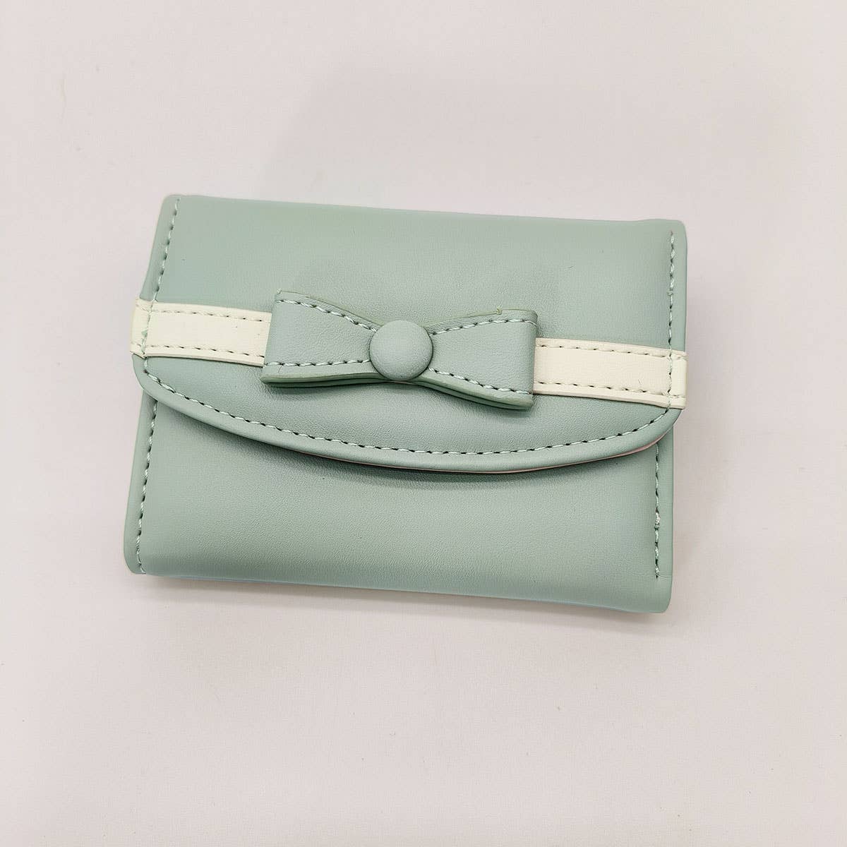 Square Large Capacity Bow Decorative Wallet_Cwab1629