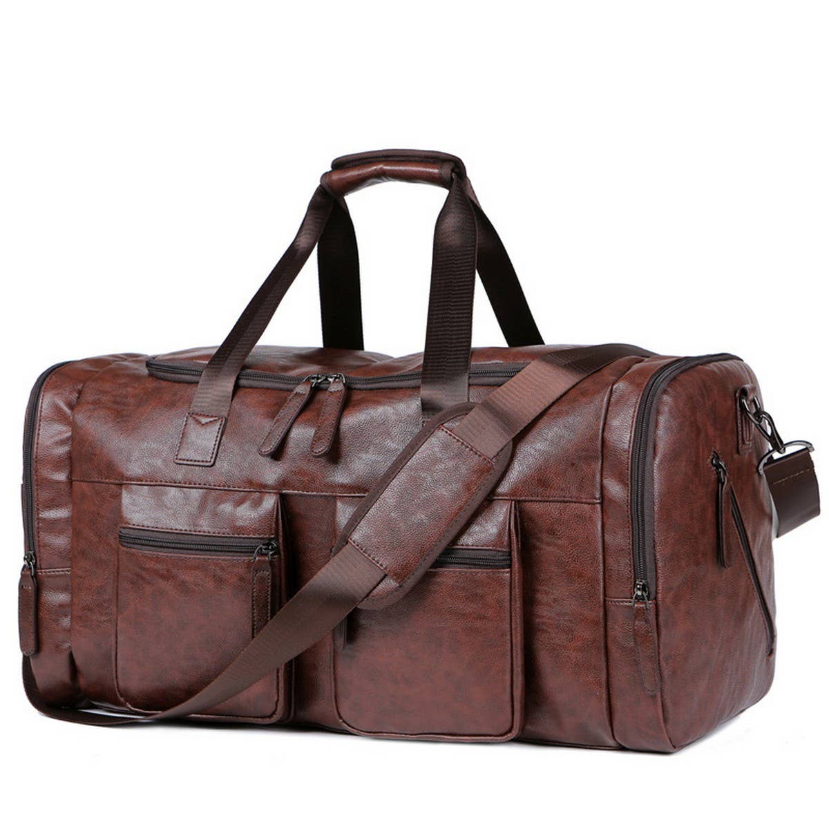 MENS PU LEATHER TRAVEL BAG EXTRA LARGE_CWAB5173