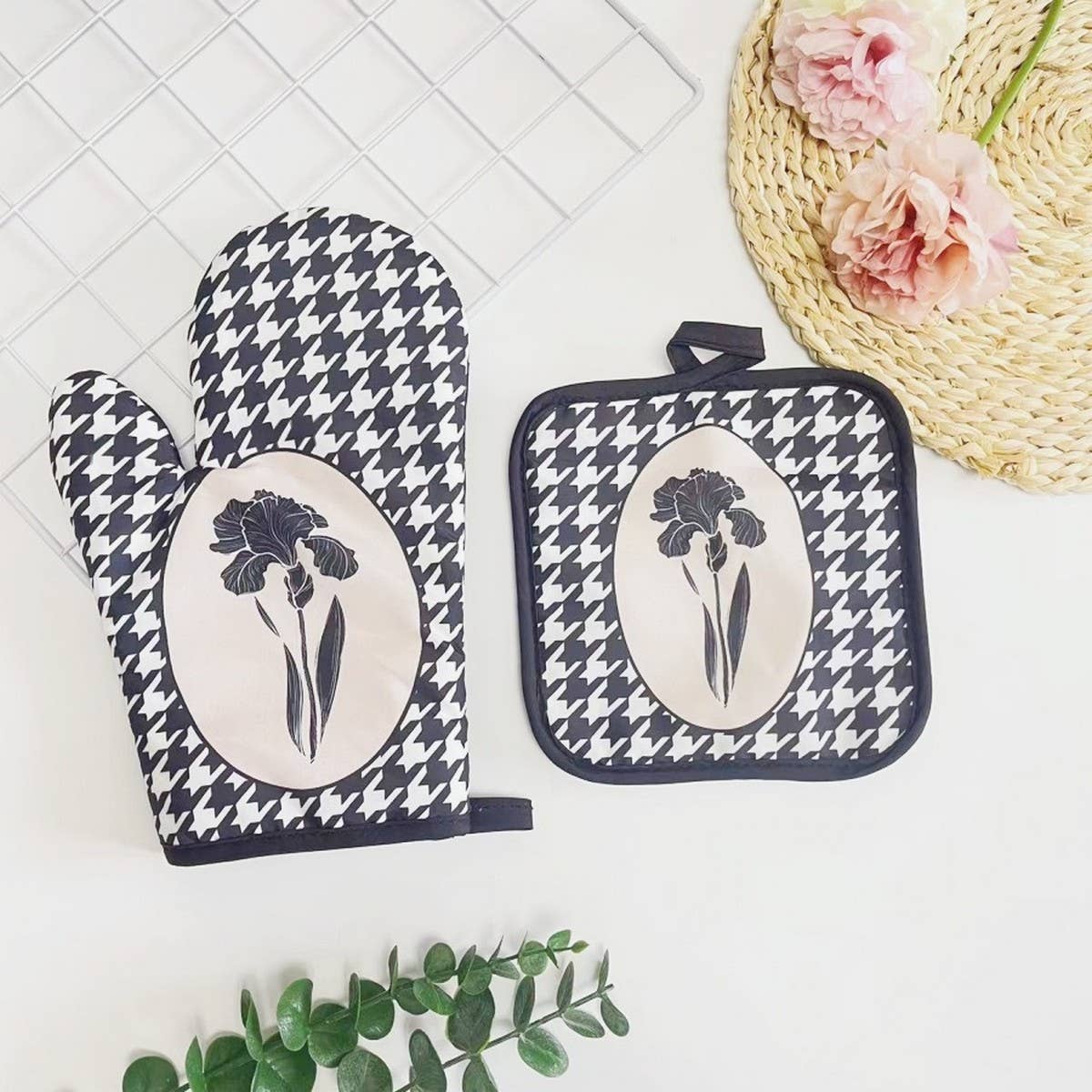 SUNFLOWER PRINT ANTI SCALDING 2 PIECE SET_CWMM1455