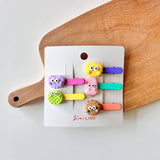 Childrens Colorful Biscuit Hairpin