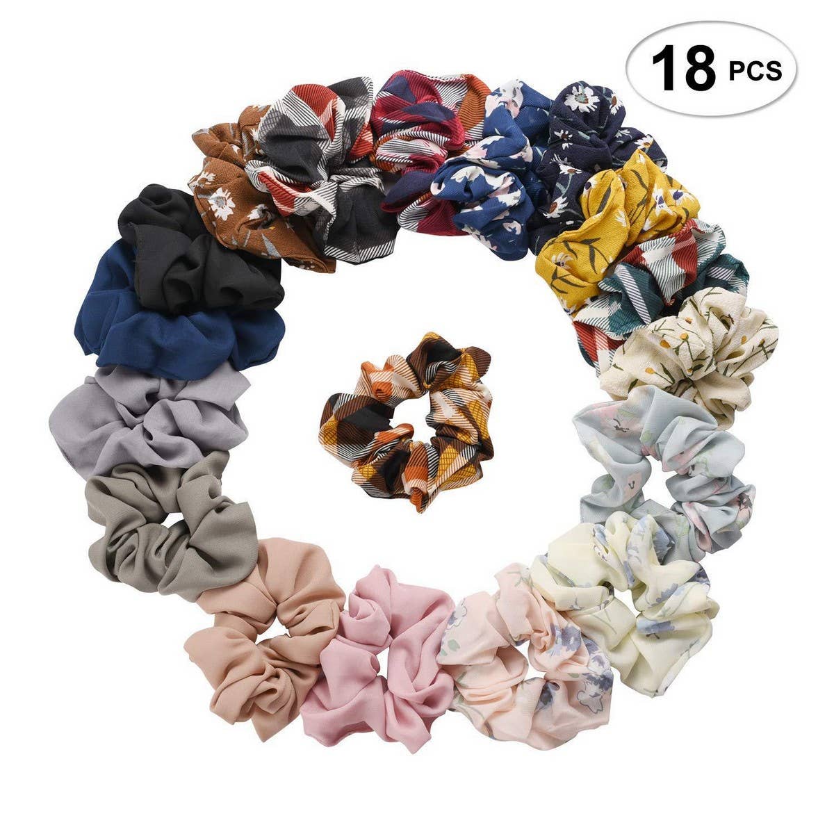 CHIFFON FABRIC HAIRBAND HAIR ACCESSORIES HAIR TIE_CWAHA4158