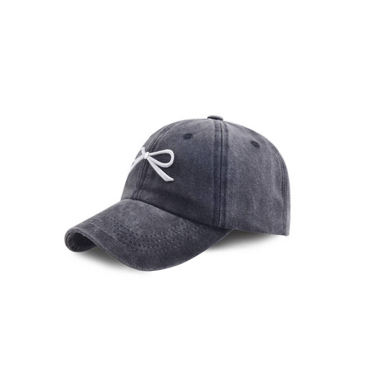 NEW WOMENS BOW EMBROIDERED BASEBALL CAP CWAH1239