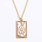 NEW RETRO DIAMOND DROP OIL SQUARE NECKLACE_CWMM3743